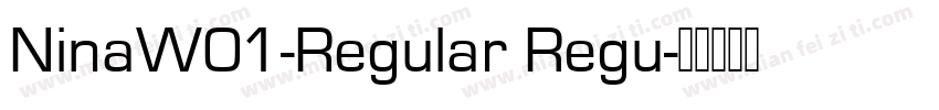 NinaW01-Regular Regu字体转换